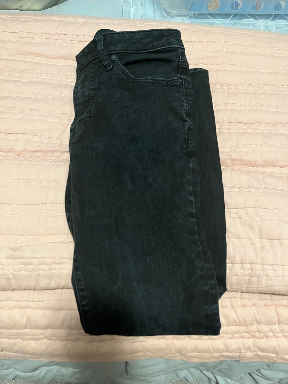 Express Black Jeans with Branded Waist Tag